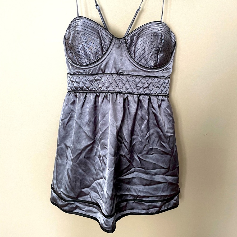 Satin babydoll top